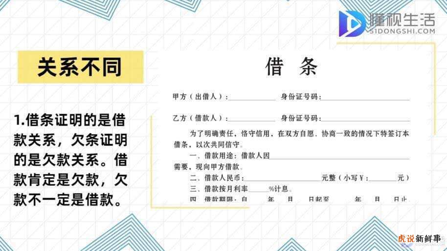 该怎么区分借条和欠条？