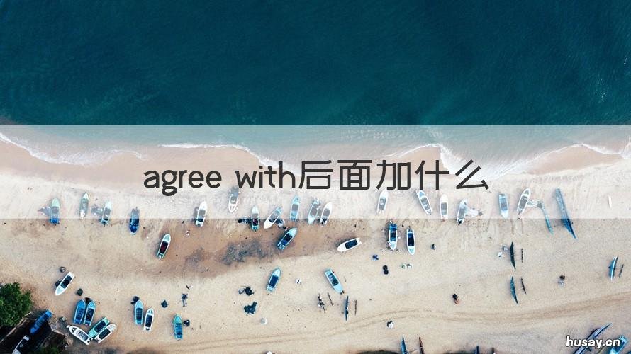 agree with后面加什么 agree with后面加什么介词