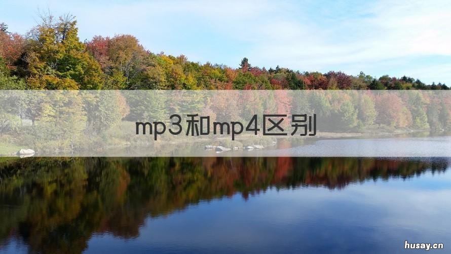 mp3和mp4区别 MP3与MP4区别