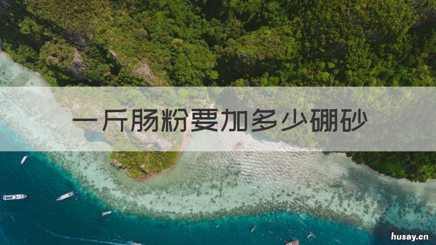 一斤肠粉要加多少硼砂 一斤肠粉要加多少硼砂粉