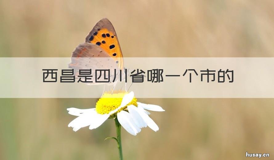 西昌是四川省哪一个市的 西昌属四川哪个市