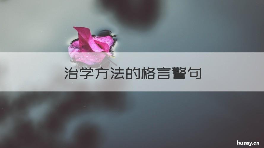治学方法的格言警句 有关治学方法的名言警句摘抄带作者