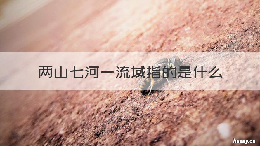 两山七河一流域指的是什么 山西两山七河一流域分别是什么
