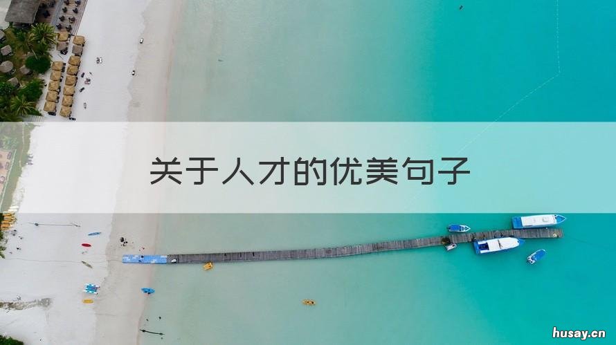 关于人才的优美句子 关于人才的好句子