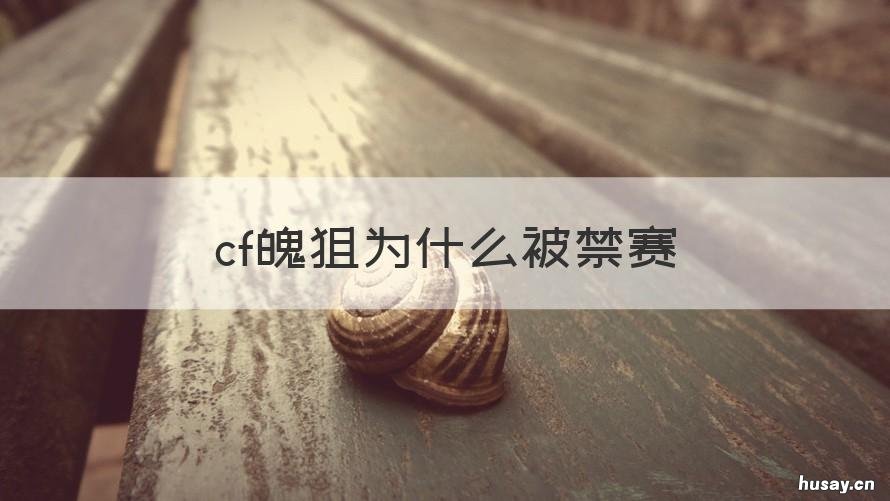 cf魄狙为什么被禁赛 cf魄狙处罚公告