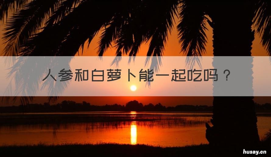 人参和白萝卜能一起吃吗 人参和白萝卜能一起吃吗宝宝