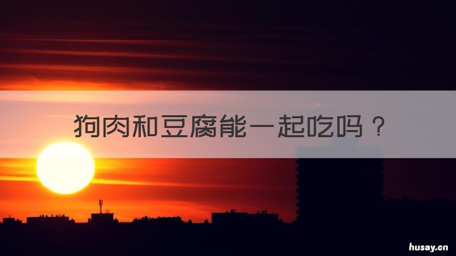狗肉和豆腐能一起吃吗 狗肉和豆腐能一起吃吗?