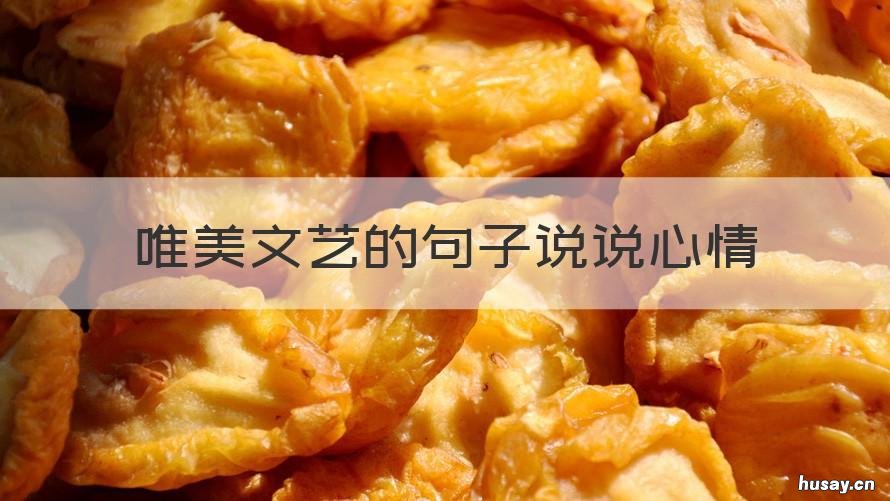 唯美文艺的句子说说心情 文艺唯美的句子短句