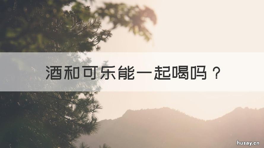 酒和可乐能一起喝吗 可乐喝酒可以一起喝吗