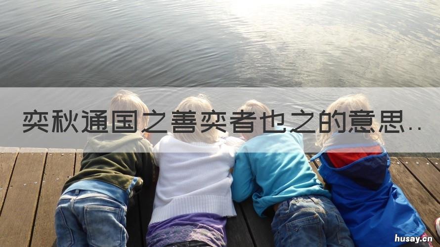 奕秋通国之善奕者也之的意思