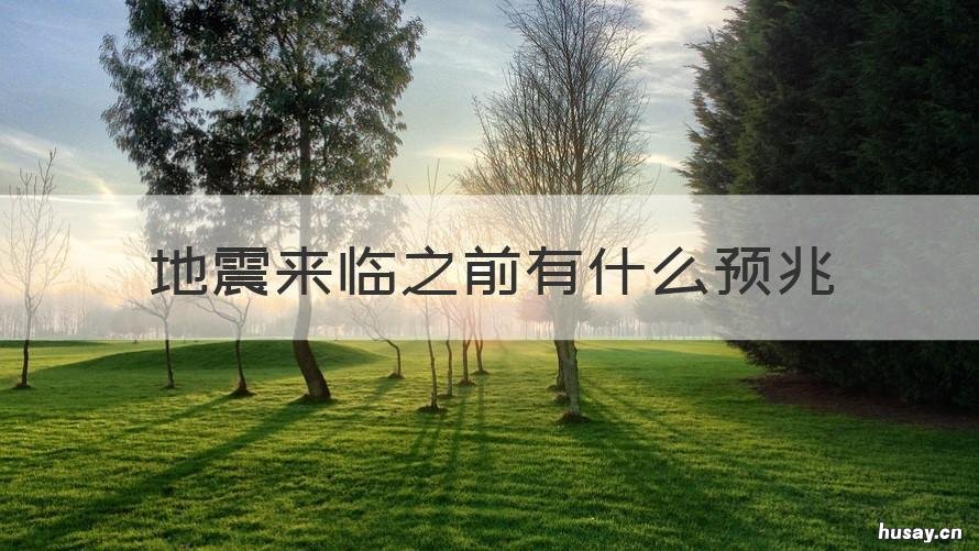 地震来临之前有什么预兆 大地震来临前有什么预兆?