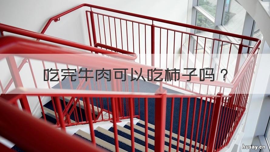 吃完牛肉可以吃柿子吗 吃完牛肉还可以吃柿子吗?