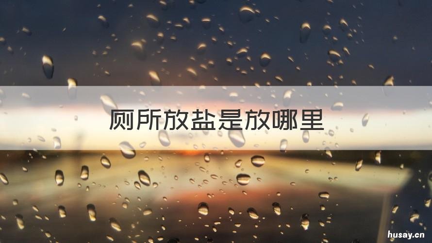 厕所放盐是放哪里 卫生间里放食盐有什么用