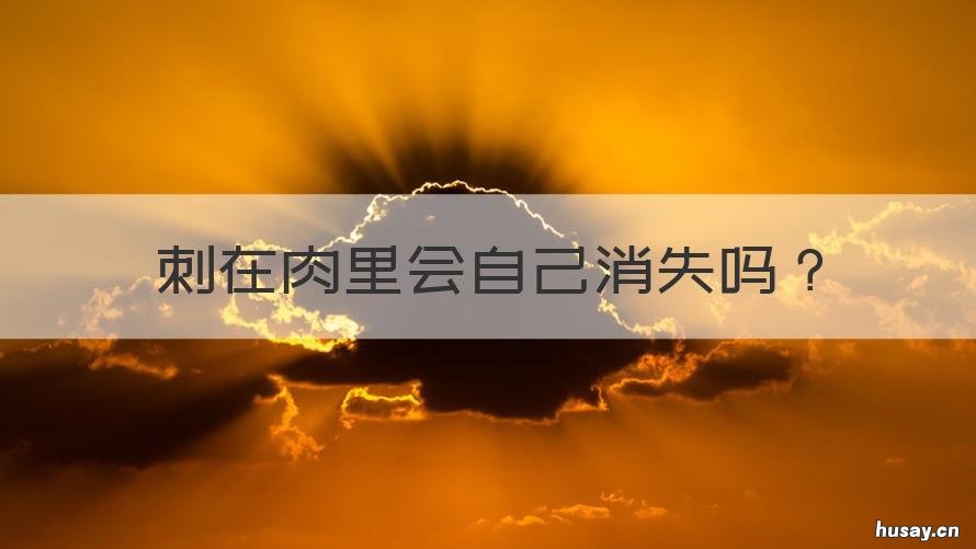 刺在肉里会自己消失吗 小木刺在肉里会自己消失吗