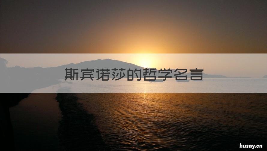 斯宾诺莎的哲学名言 最全的斯宾诺莎15句经典名言