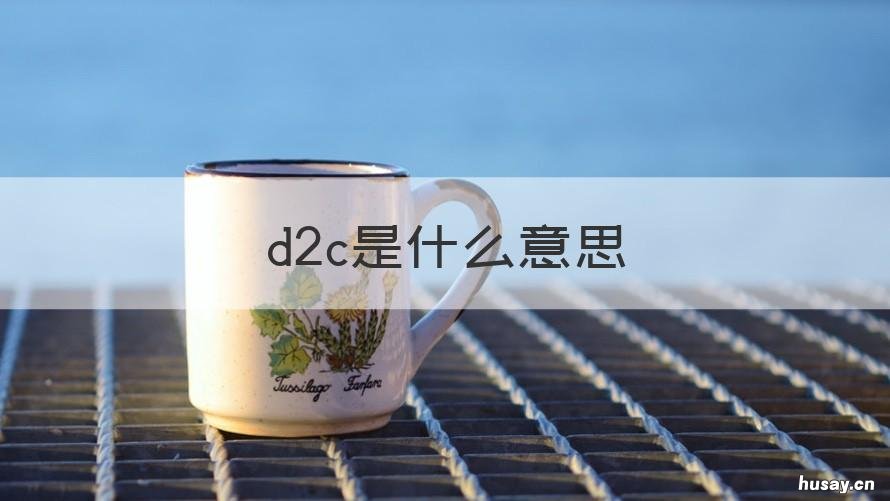 d2c是什么意思 乐高d2c是什么意思