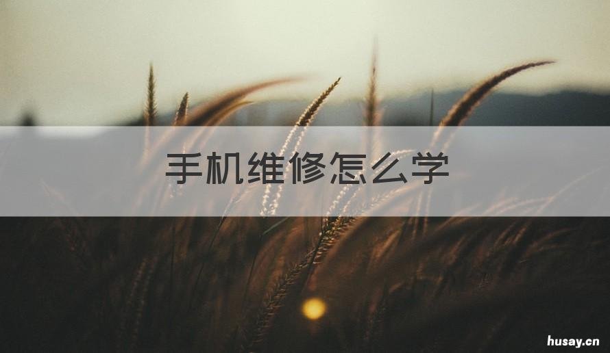 手机维修怎么学 怎样学修手机