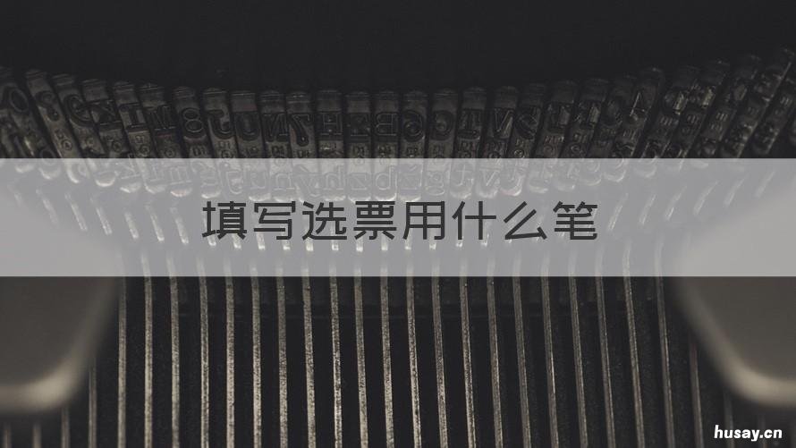 填写选票用什么笔 选票怎么画