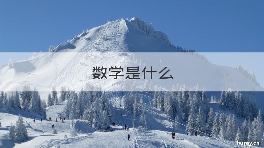 数学是什么 数学是什么排比句