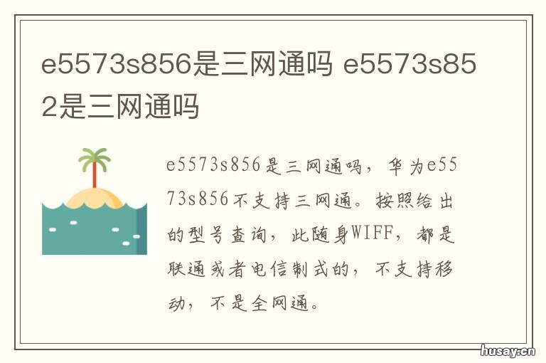 e5573s856是三网通吗