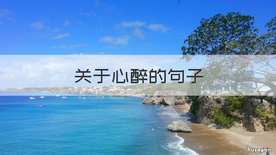 关于心醉的句子 人不醉心醉句子