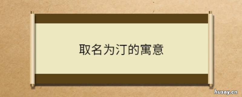 女孩以汀做名字的寓意 汀字取名 女孩