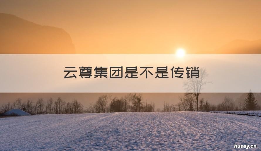 云尊集团是不是传销 云尊集团是不是传销组织