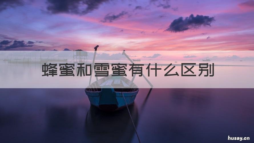 蜂蜜和雪蜜有什么区别 雪蜜是什么蜂蜜