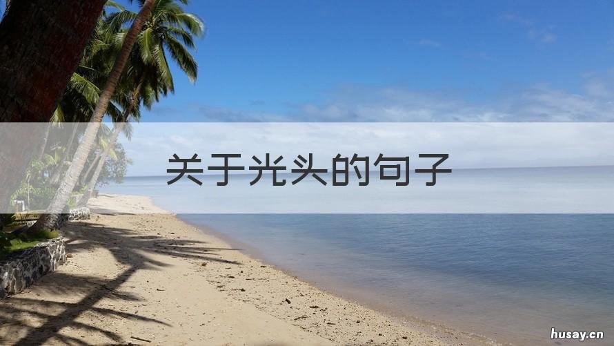 关于光头的句子 关于光头的句子搞笑