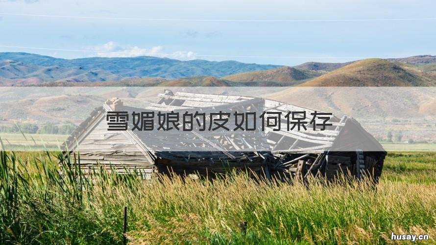 雪媚娘的皮如何保存 雪媚娘皮怎样保存