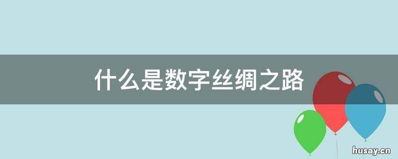什么是数字丝绸之路 21世纪数字丝绸之路