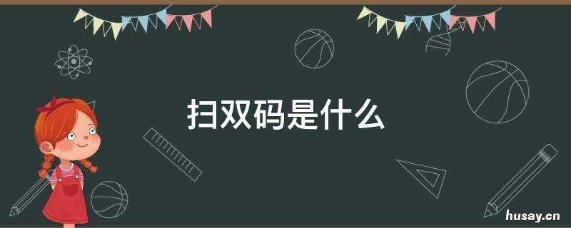 扫双码是什么 扫两码是哪两码
