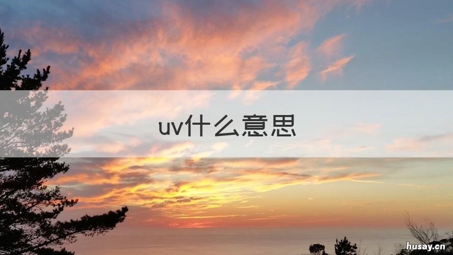 uv什么意思 引入uv什么意思