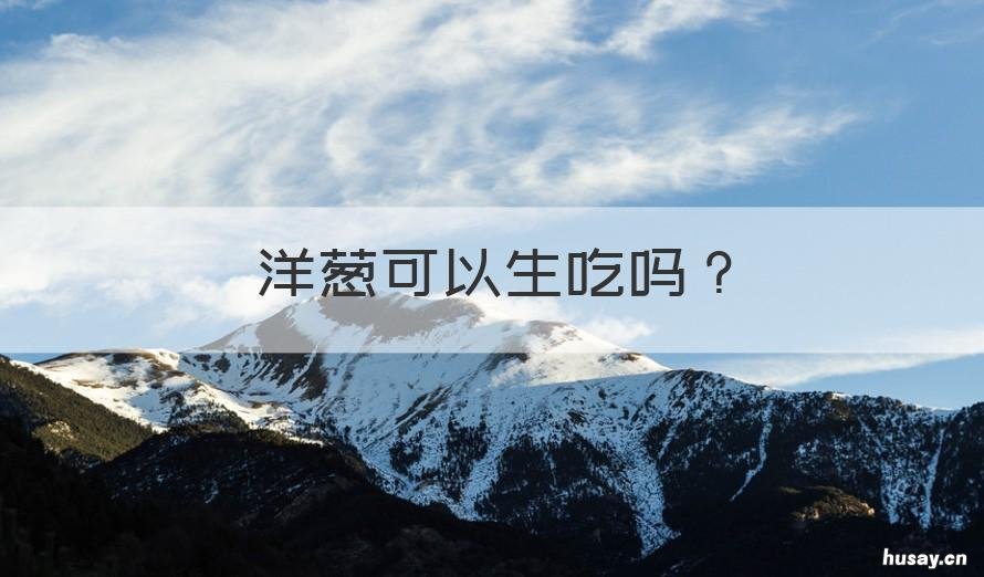 洋葱可以生吃吗 洋葱可以生吃吗 洋葱怎么生吃