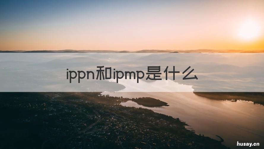 ippn和ipmp是什么 ipmp和ipma
