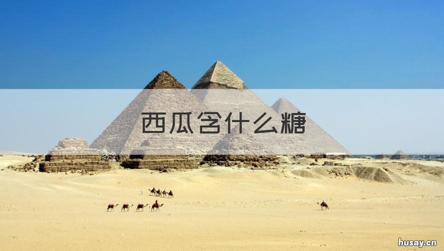 西瓜含什么糖 西瓜含什么糖分