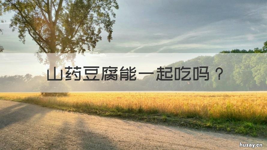 山药豆腐能一起吃吗 山药豆腐能一起吃么