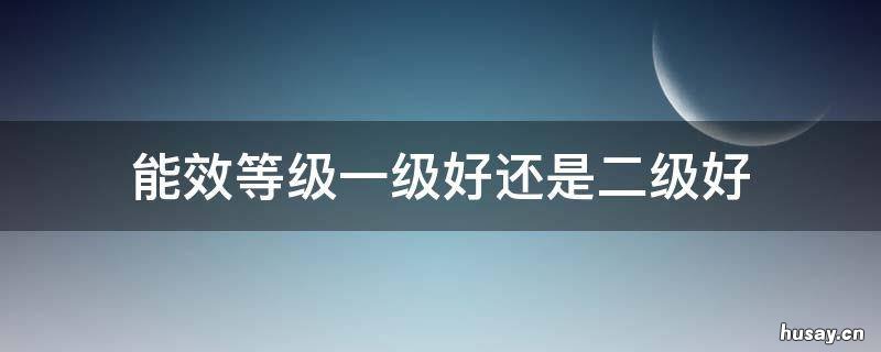 能效等级一级好还是二级好 洗衣机的能效等级一级好还是二级好