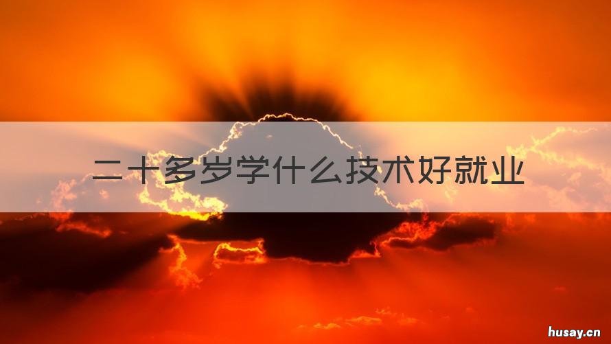 二十多岁学什么技术好就业 二十多岁学什么技术好就业女生