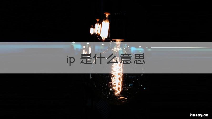 ip 是什么意思 ip地址是什么意思