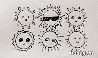 太阳简笔画带颜色 太阳简笔画带颜色 卡通图片