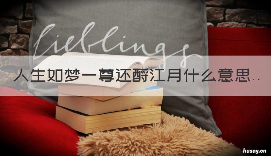 人生如梦一尊还酹江月什么意思 人生如梦一尊还酹江月的感悟