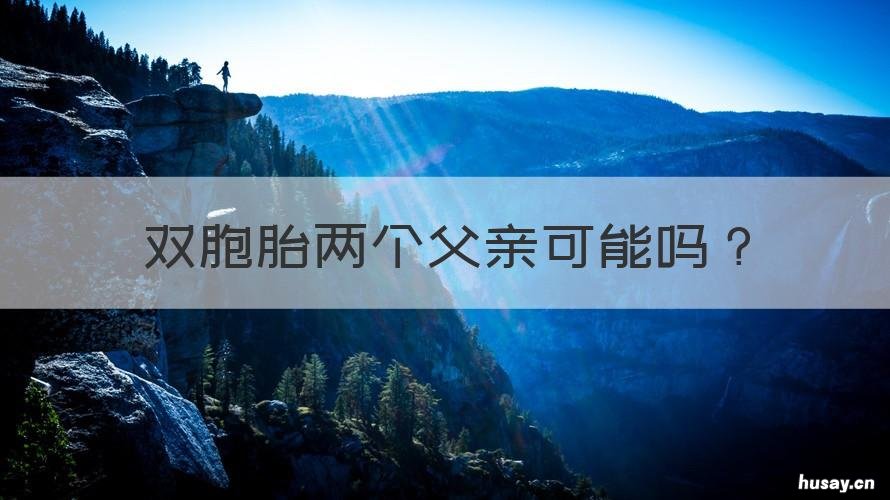 双胞胎两个父亲可能吗 双胞胎的父亲可能是两个人吗