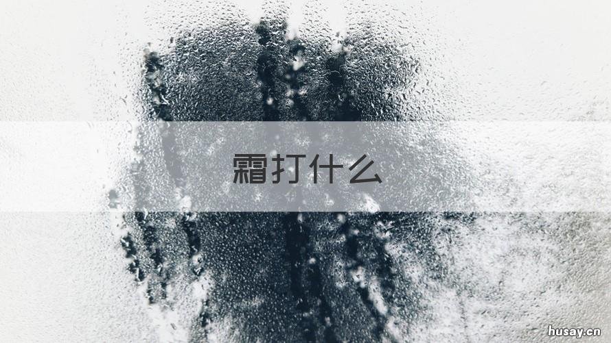 霜打什么 霜打什么草