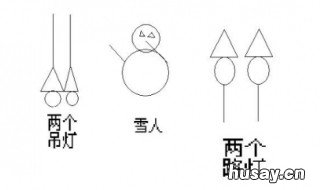 两个三角形两个圆两条直线可以怎么组图 两个圆,两个三角形和两条线可以组成什么