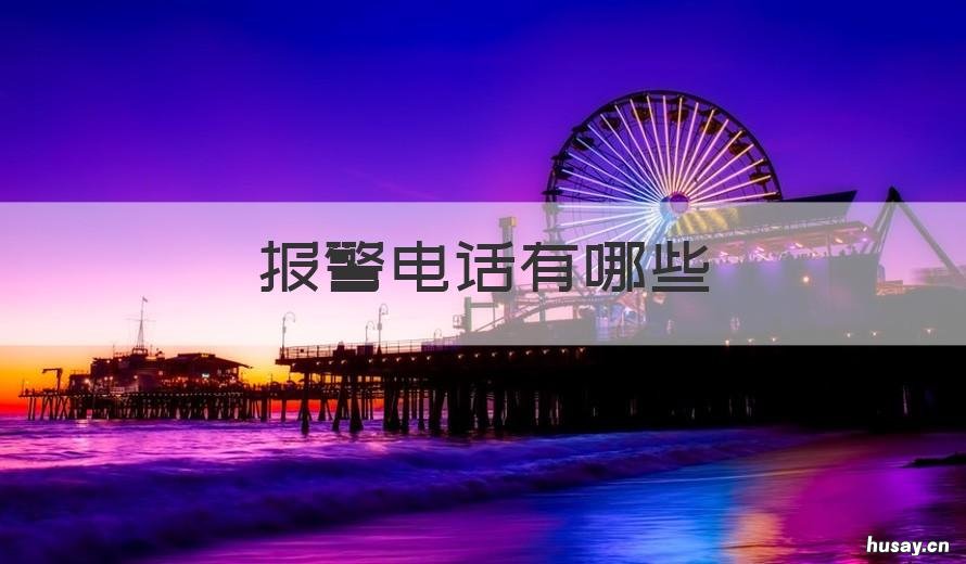 报警电话有哪些 报警电话有哪些号码