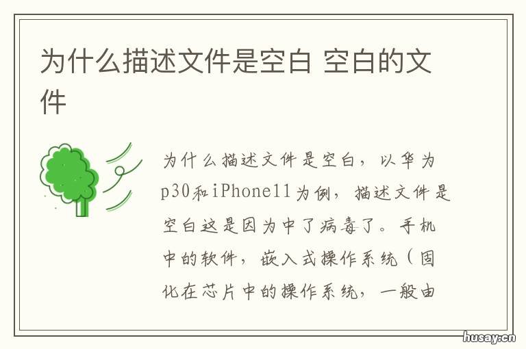 为什么描述文件是空白 为什么描述文件是空白页