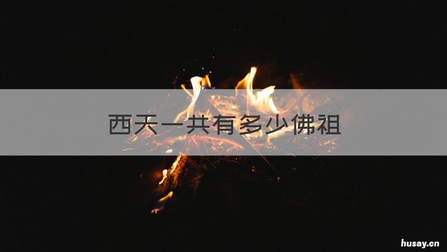 西天一共有多少佛祖 西天佛祖是释迦牟尼佛吗