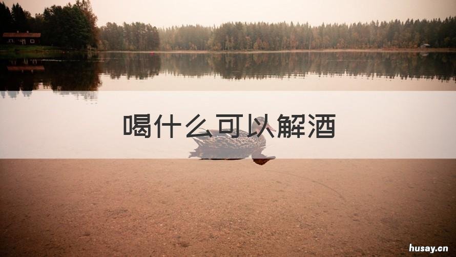 喝什么可以解酒 喝什么可以解酒头晕