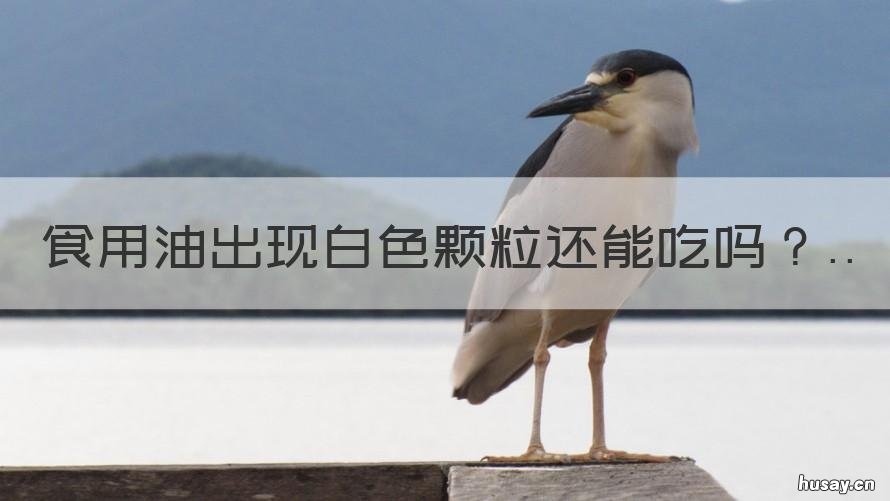 食用油出现白色颗粒还能吃吗 猪油里有白色颗粒还能吃吗